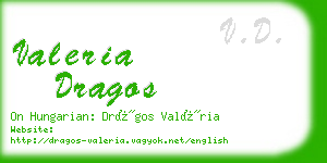 valeria dragos business card